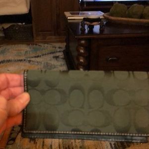 Coach checkbook cover